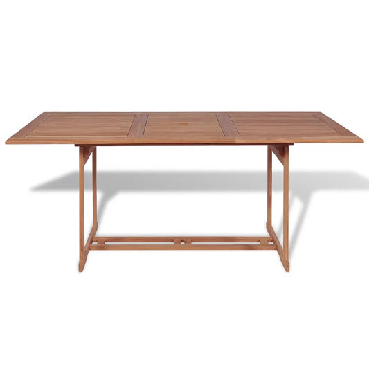 Dining Table | Warm Teak Brown | Fine sanded teak hardwood | 180x90x75 cm