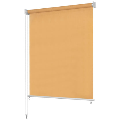 Outdoor Roller Blind 120x140 cm Beige