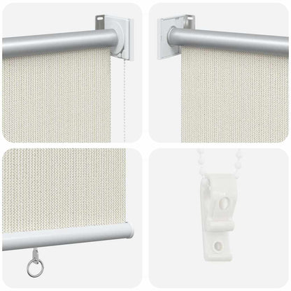 Outdoor Roller Blind 105(W)x140(H) cm Cream