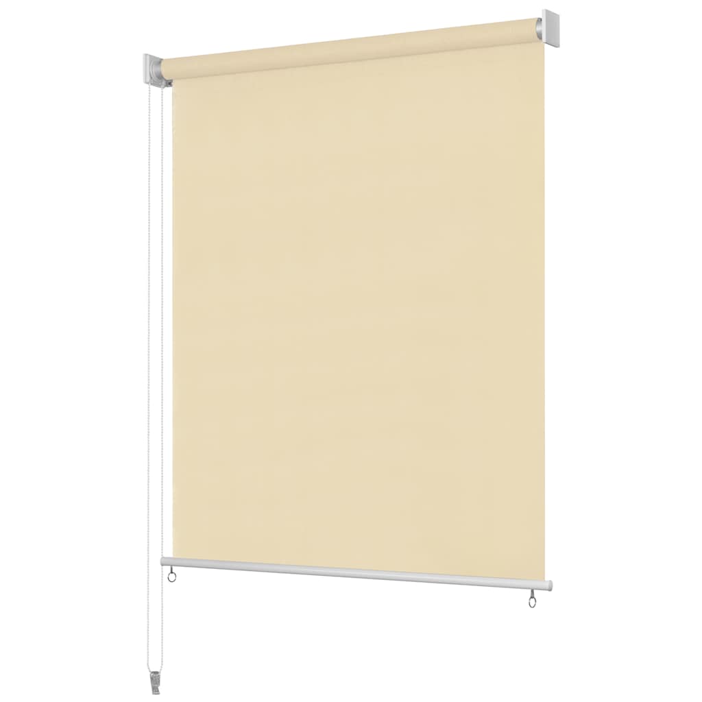 Roller Blind | Cream | High-density polyethylene (HDPE) | 120 x 140 cm