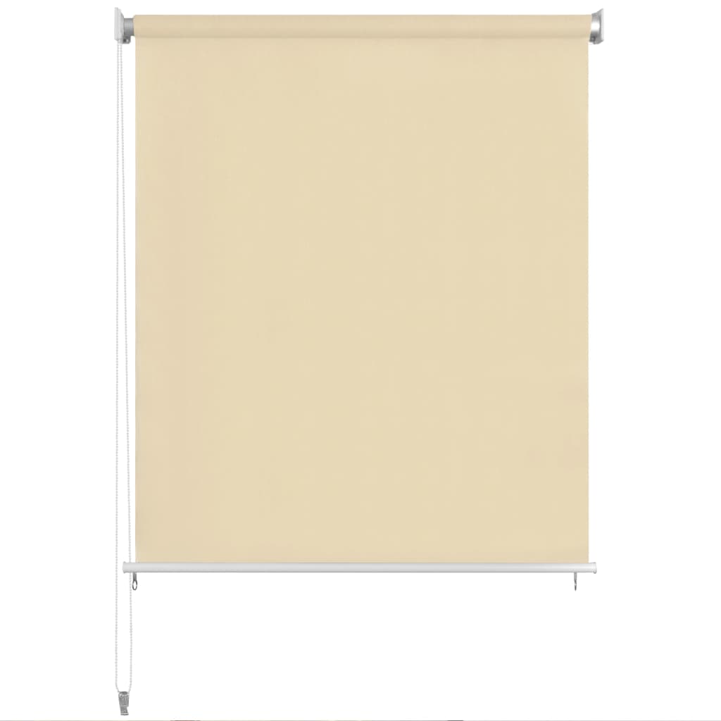 Roller Blind | Cream | High-density polyethylene (HDPE) | 120 x 140 cm
