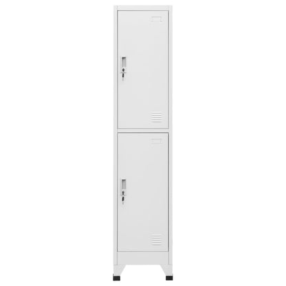 vidaXL Locker Grey Steel Medium Locker Rectangular Industrial