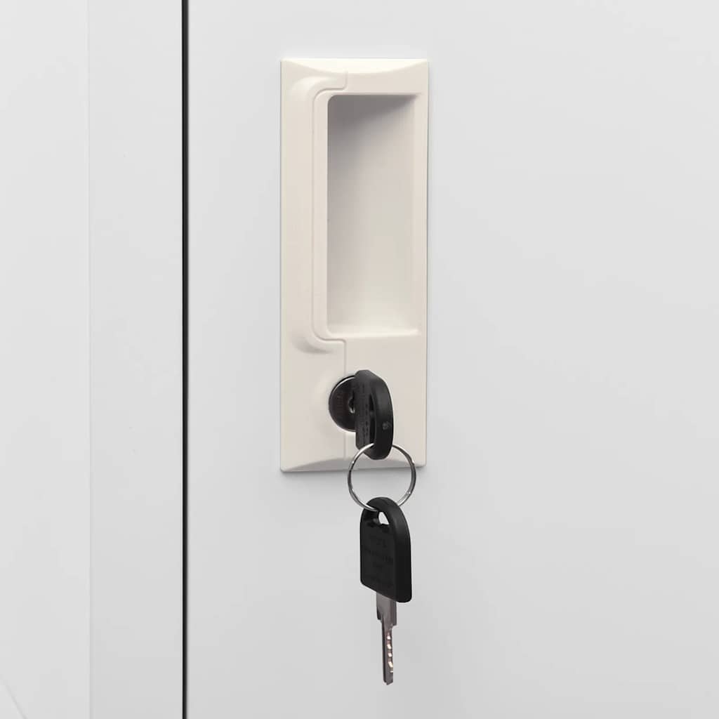 Locker Cabinet with 3 Compartments 38x45x180 cm
