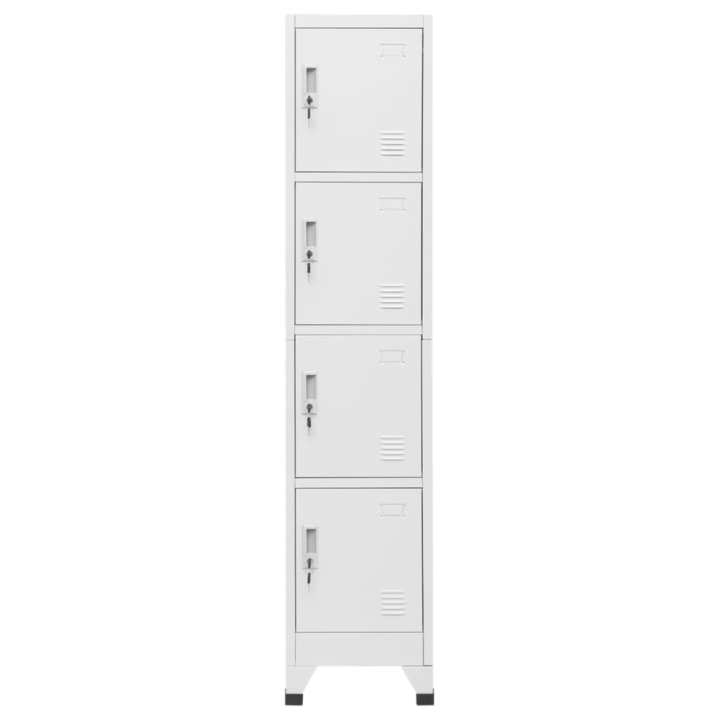 Locker Grey Steel Medium Cabinet Rectangular Industrial