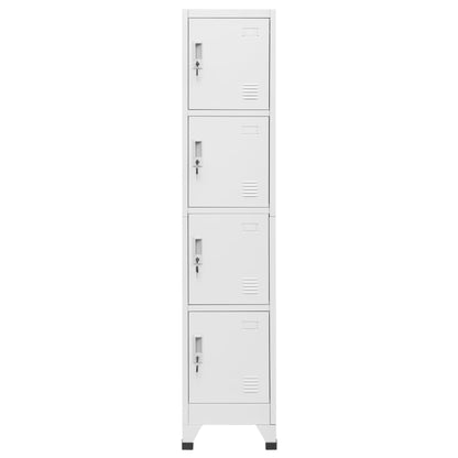 Locker Grey Steel Medium Cabinet Rectangular Industrial