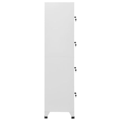 Locker Grey Steel Medium Cabinet Rectangular Industrial
