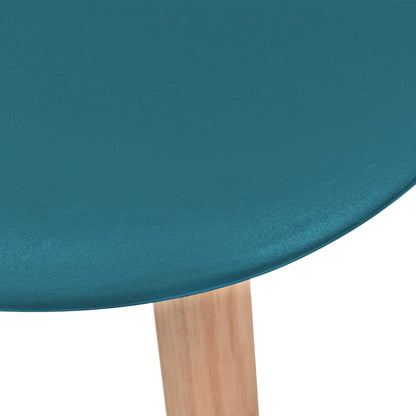 Dining Chairs 4 pcs Turquoise Plastic