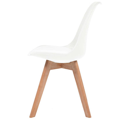 Dining Chairs 2 pcs White Plastic