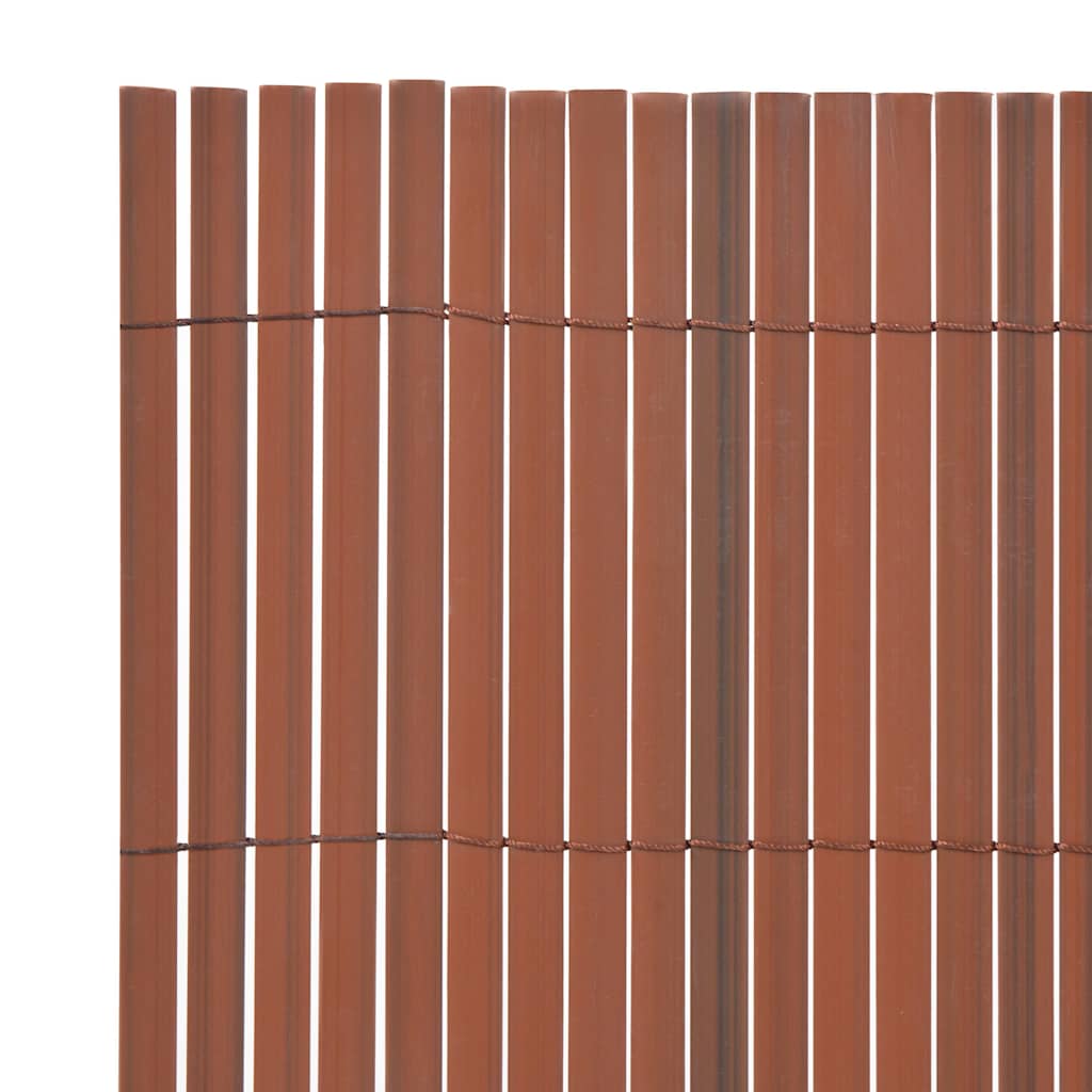 Garden Fence Brown 150 x 300 cm PVC