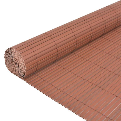 Garden Fence Brown 150 x 300 cm PVC