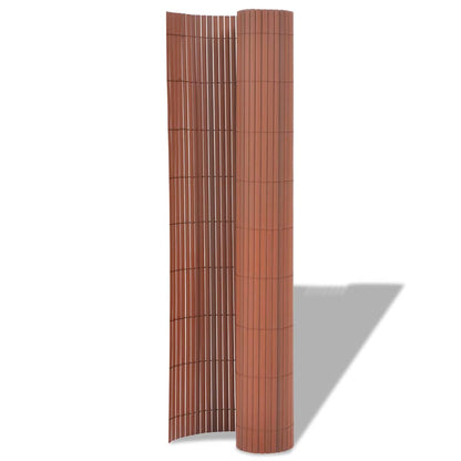 Garden Fence Brown 150 x 300 cm PVC