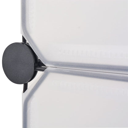 Shoe Organizer White Plastic panels, Steel frames Shoe Organizer
