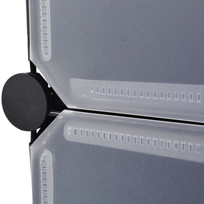 Shoe Organizer Black and white Plastic panels, Steel frames Large