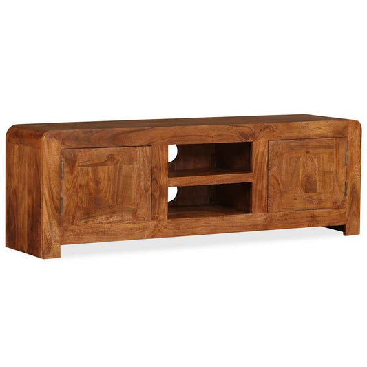 TV Cabinet | Honey Brown | Solid Acacia Wood | Medium | TV Cabinet