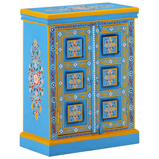 Sideboard | Turquoise, Multicolour | Solid mango wood | Medium