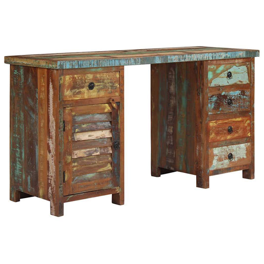 Desk | Varied wood tones | Solid reclaimed wood | 140 cm long