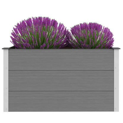 Garden Raised Bed WPC 100x50x54 cm Grey