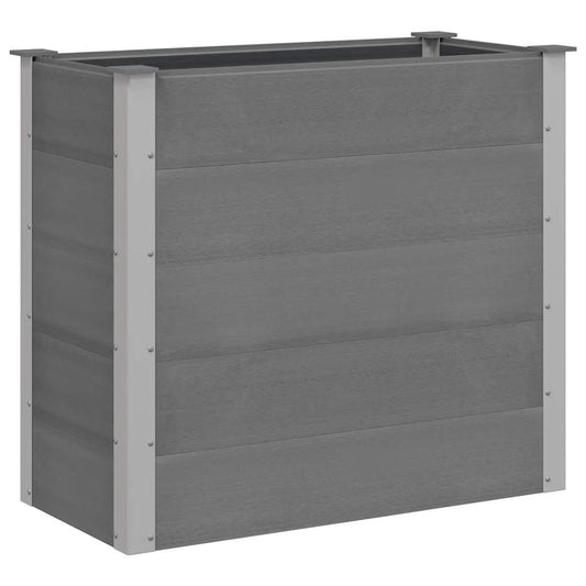 Raised Bed | Grey | Wood-plastic composite, Aluminium | 100x50x91 cm