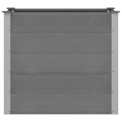 Garden Raised Bed WPC 100x50x91 cm Grey