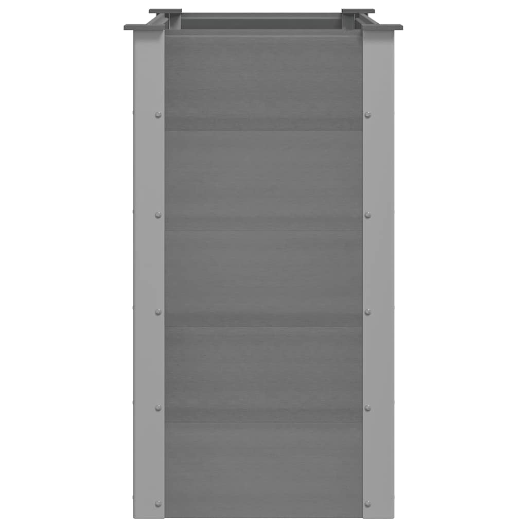 Garden Raised Bed WPC 100x50x91 cm Grey
