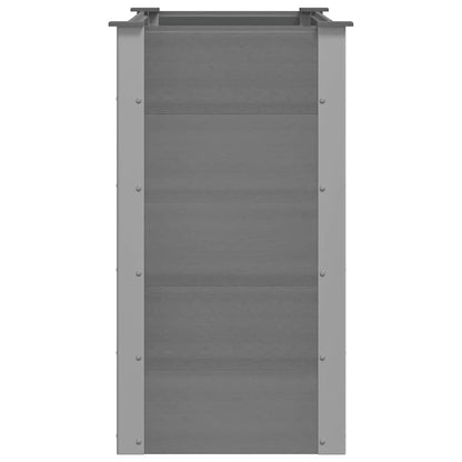 Garden Raised Bed WPC 100x50x91 cm Grey