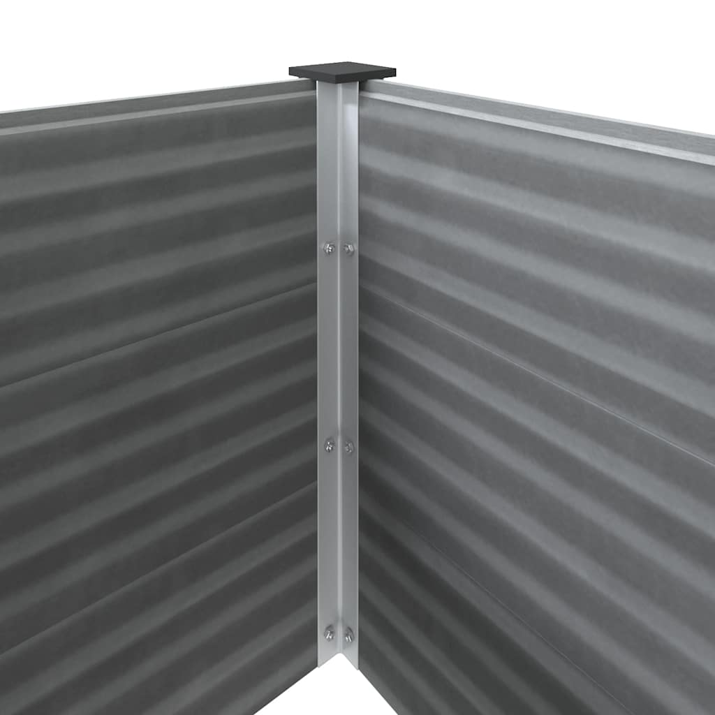 Garden Raised Bed WPC 100x50x91 cm Grey