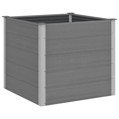 Garden Raised Bed WPC 39.4"x39.4"x35.8" Gray