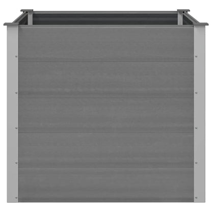 Garden Raised Bed WPC 39.4"x39.4"x35.8" Gray