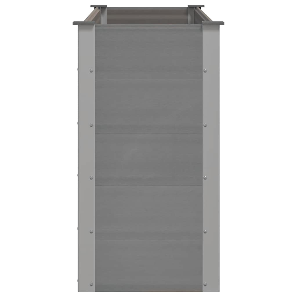 Garden Raised Bed WPC 150x50x91 cm Grey