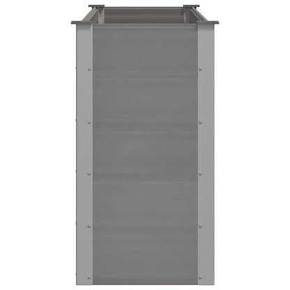 Garden Raised Bed WPC 150x50x91 cm Grey