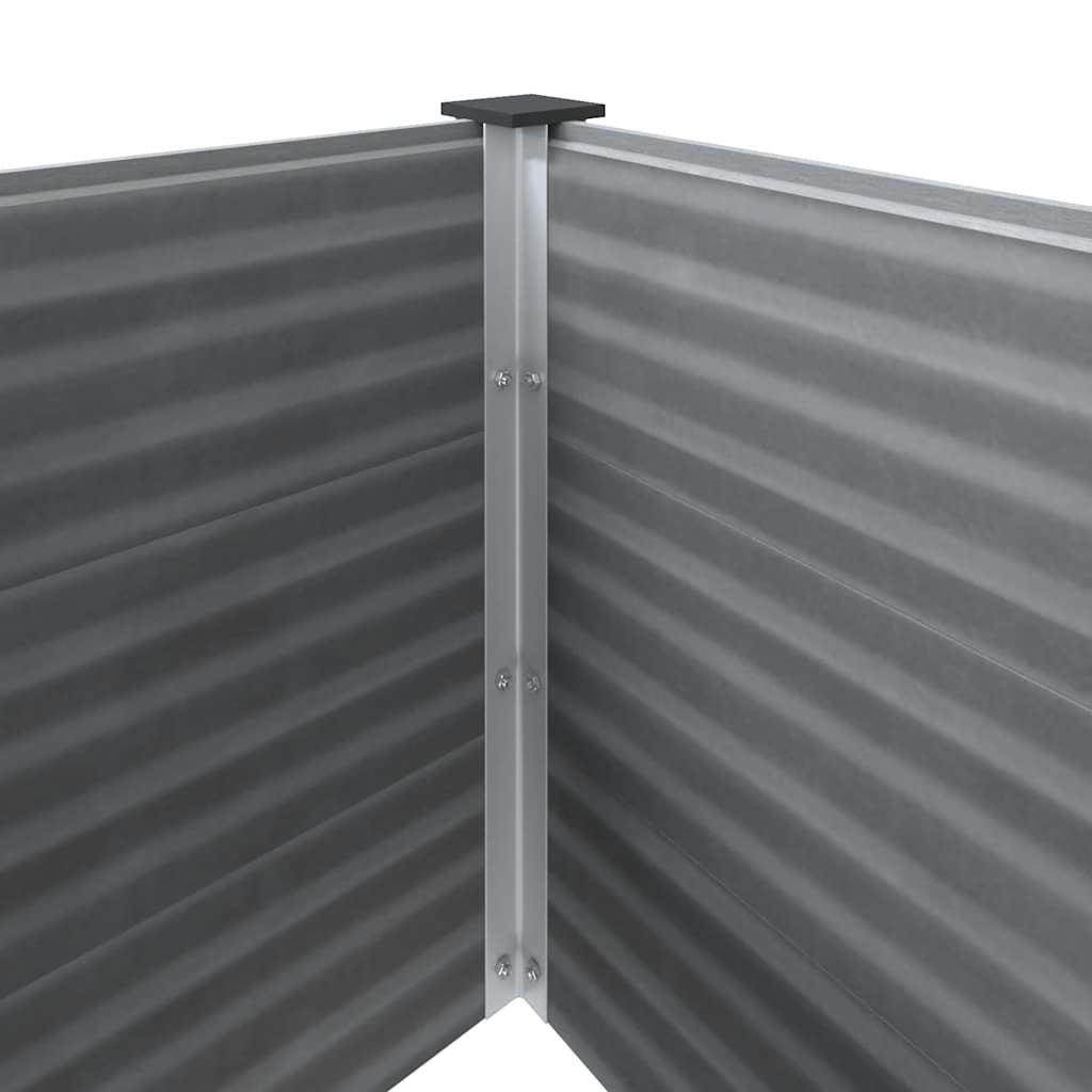 Garden Raised Bed WPC 150x100x54 cm Grey