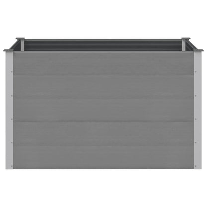 Garden Raised Bed WPC 150x100x91 cm Grey