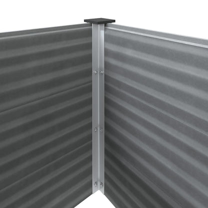 Garden Raised Bed WPC 150x100x91 cm Grey