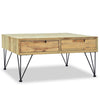 Coffee Table 31.5"x31.5"x15.7" Solid Teak