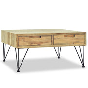 Coffee Table 31.5"x31.5"x15.7" Solid Teak