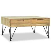 Coffee Table 31.5"x31.5"x15.7" Solid Teak