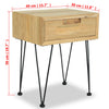 Bedside Cabinet 40x30x50 cm Solid Teak