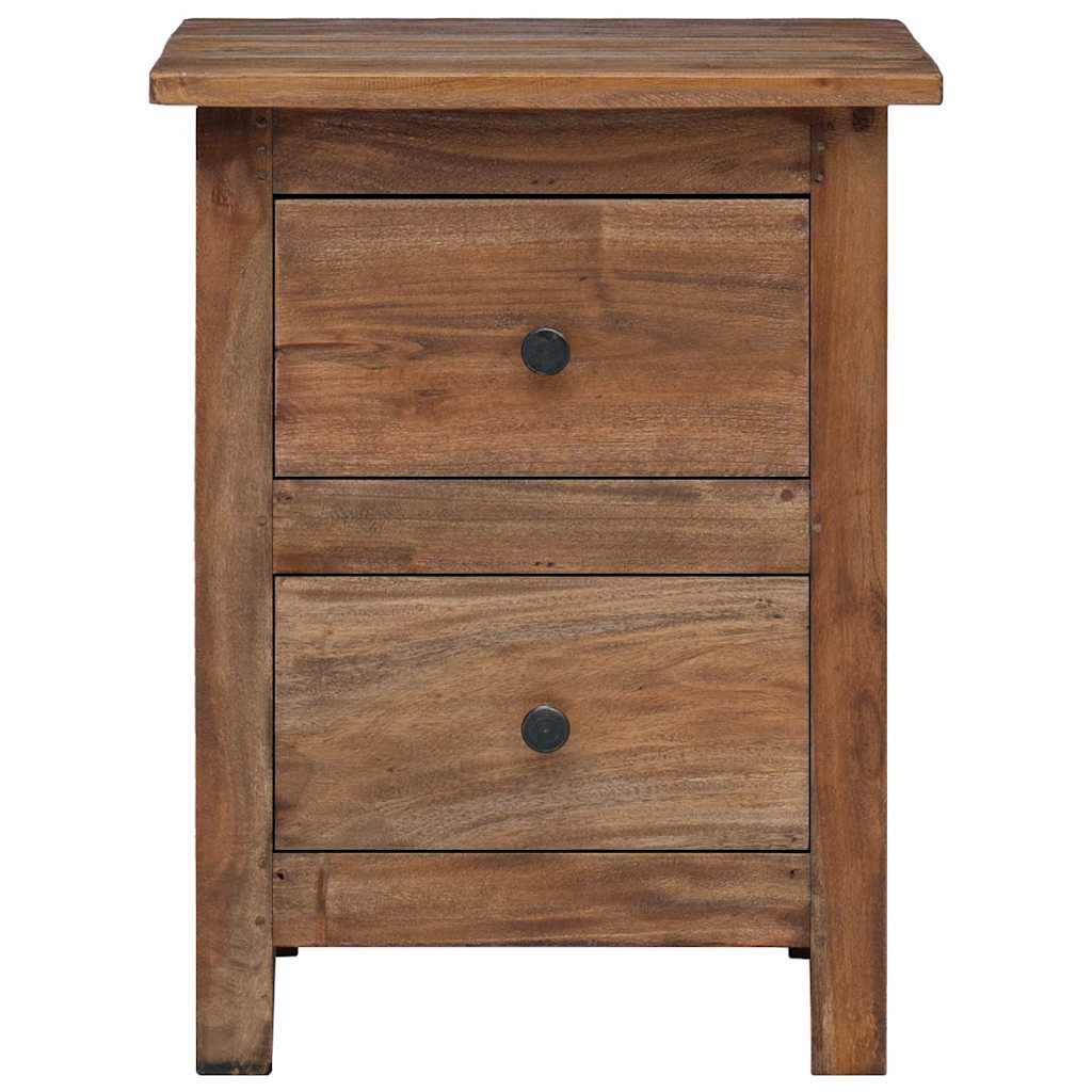 Nightstand Solid Mahogany Wood 15.7"x11.8"x20.1"