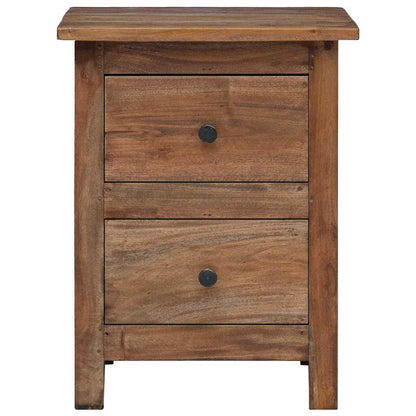Nightstand Solid Mahogany Wood 15.7"x11.8"x20.1"