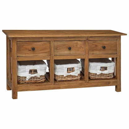 Sideboard Solid Mahogany Wood 39.4"x11.8"x19.7"