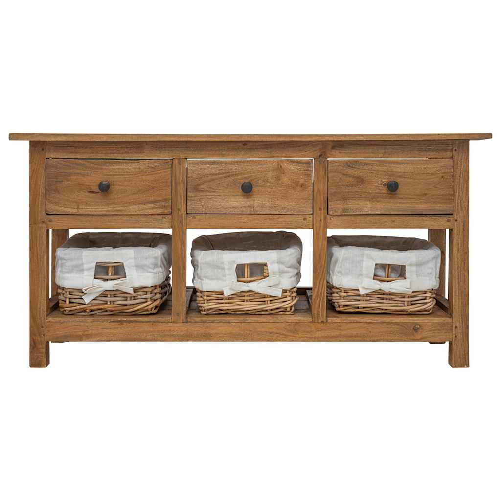 Sideboard Solid Mahogany Wood 39.4"x11.8"x19.7"