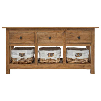 Sideboard Solid Mahogany Wood 39.4"x11.8"x19.7"