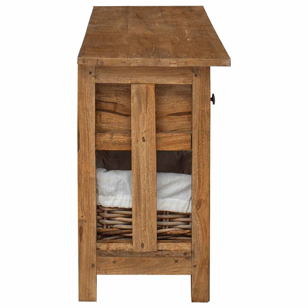 Sideboard Solid Mahogany Wood 39.4"x11.8"x19.7"