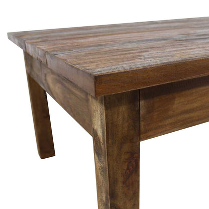 Coffee Table Solid Mahogany Wood 37.8"x28.7"x17.7"