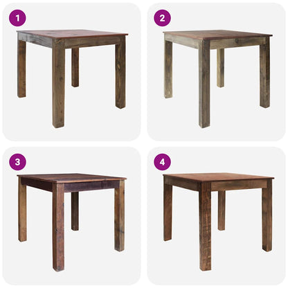 Dining Table Mixed Recycled Wood 32.3"x31.5"x29.9"