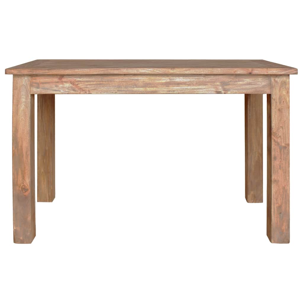 Dining Table Solid Mahogany Wood 120x60x77 cm