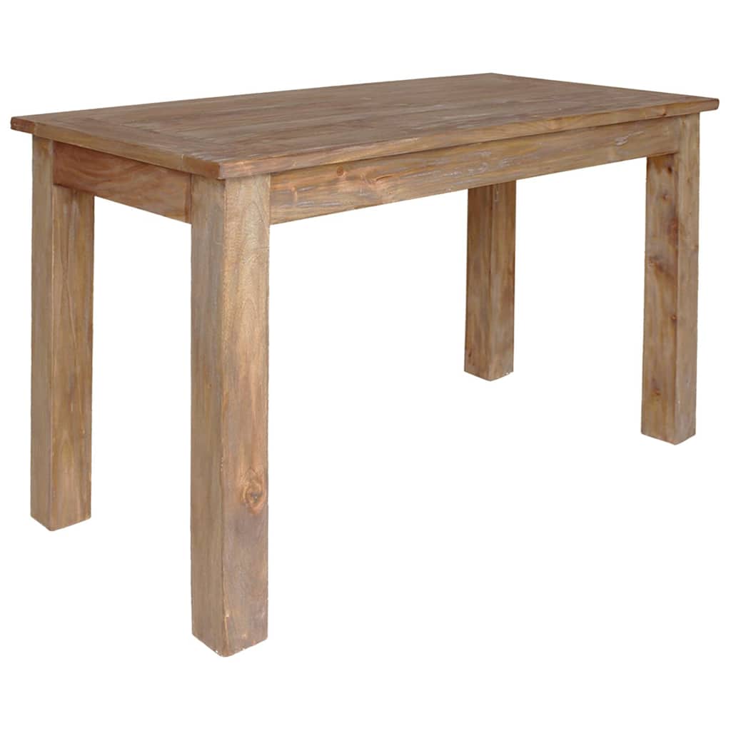 Dining Table Solid Mahogany Wood 120x60x77 cm