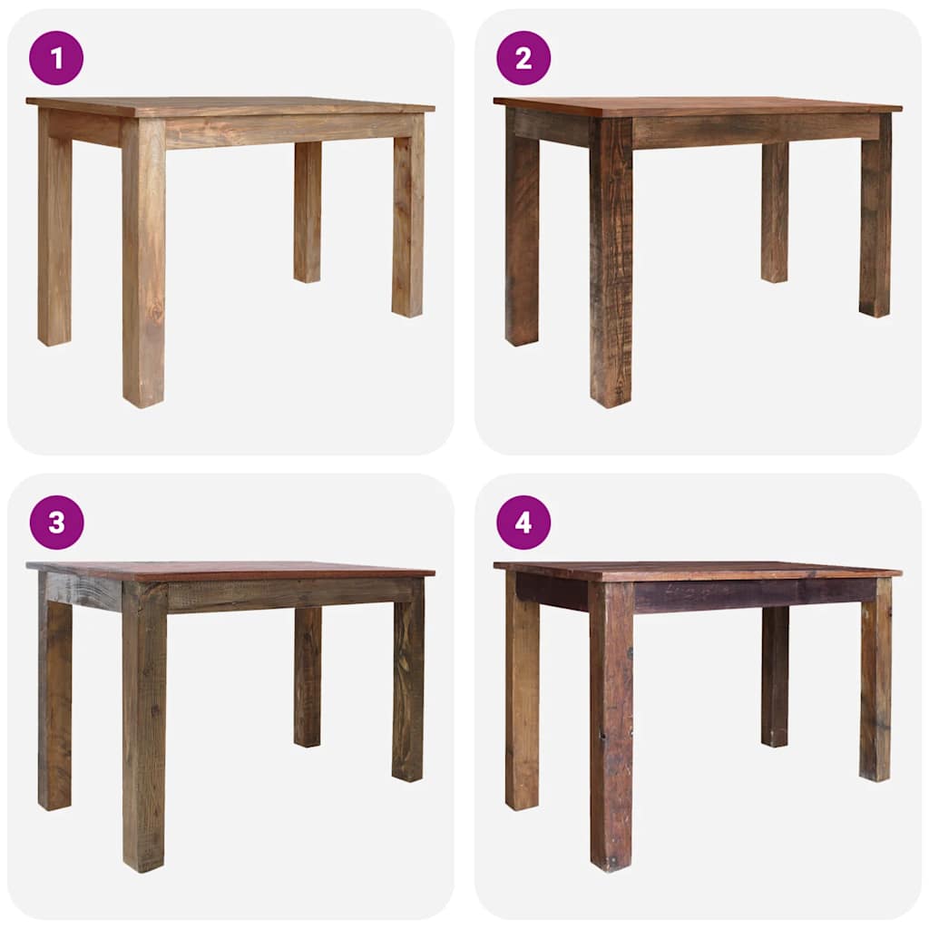 Dining Table Solid Mahogany Wood 120x60x77 cm