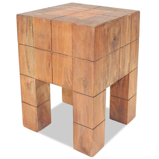 244502 vidaXL Stool Solid Mahogany Wood