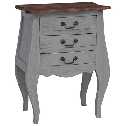 Bedside Cabinet Solid Mahogany Wood 48x35x64 cm